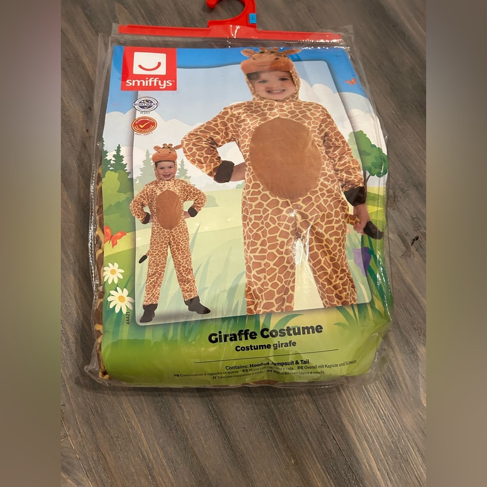 Snuffy Giraffe Costume for Kids - Tan and Brown